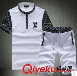 4.1夏裝上新 2015高端純色男士短袖T恤套裝，廠家直銷(xiāo)引爆批發(fā)代理市場(chǎng)